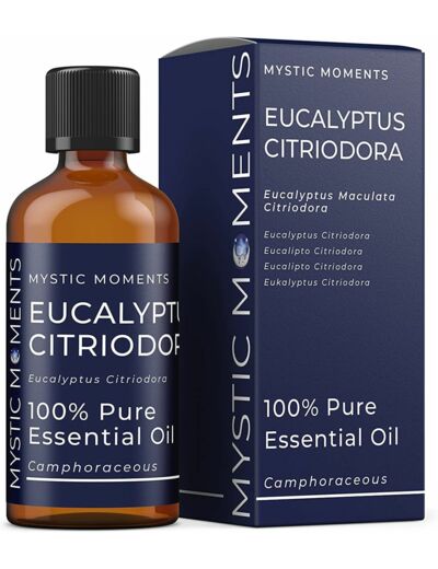 Mystic Moments Huile Essentielle D'eucalyptus Citronné - 100ml - 100% Pure Eucalyptus 100ml