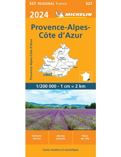 CARTE REGIONALE PROVENCE-ALPES-COTE D'AZUR 2024