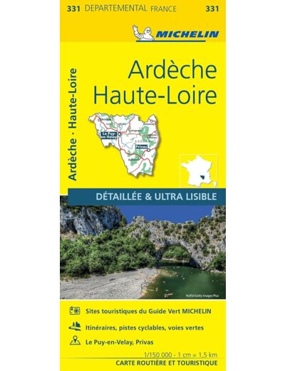 CARTE DEPARTEMENTALE ARDECHE, HAUTE-LOIRE