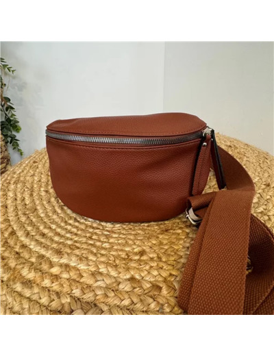 P476- Sac Banane Flora&Co (marron)