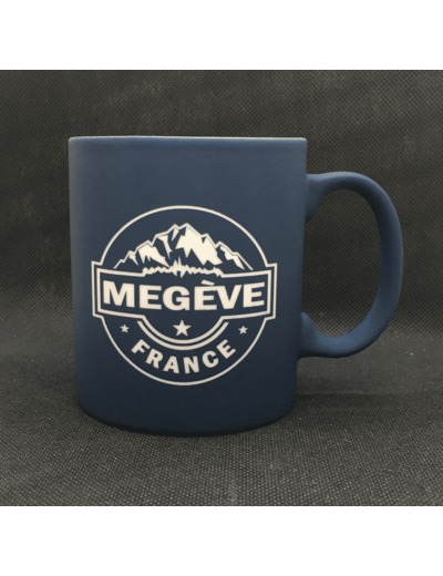 Mug effet velours - Marine