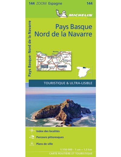 CARTE ZOOM PAYS BASQUE - NORD DE LA NAVARRE