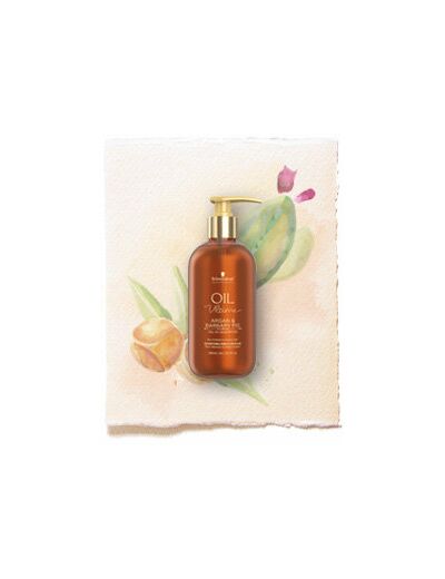 Shampooing enrichi en huiles d'Argan et de Figue de Barbarie - 300 ml