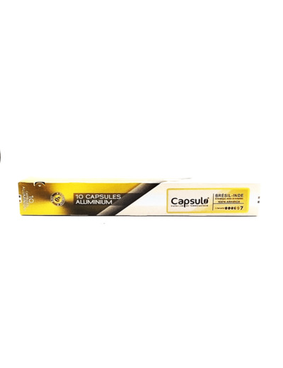 Capsules x 10 aluminium Brésil- Inde - Capsulo