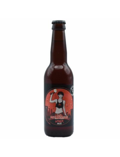 Bière ambrée La Pétroleuse brasserie Pirate de Clain lot de 6 bouteilles 75 cl