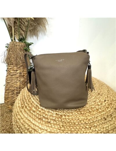 P477- Sac sceau Flora & Co (taupe)