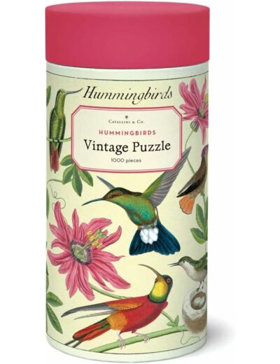 Cavallini 1000 Piece Puzzle, Hummingbirds