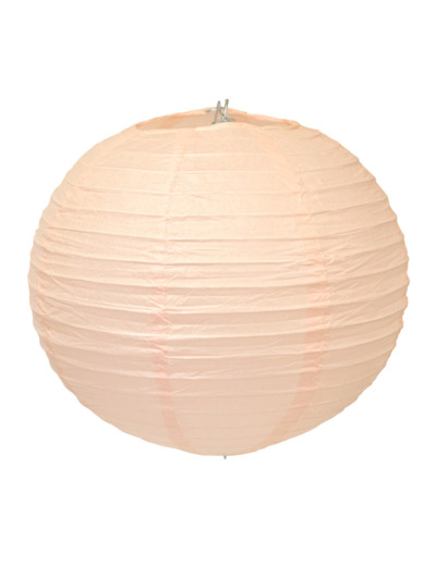 Lampion en papier de soir de 25 cm de diametre Abricot