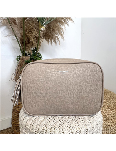 P500- Sac Flora & Co 2 Zips (beige)