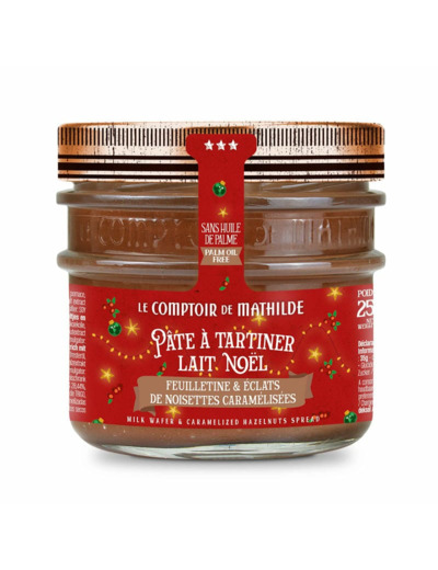 Pâte A Tartiner Lait Noël Feuilletine Et Eclats De Noisettes 250G