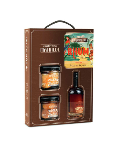 Coffret "Il Etait Une Fois Rhum Vanille" (Rhum Saveur Vanille 30% Vol. 10Cl -