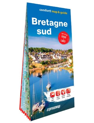 BRETAGNE SUD 1/300.000 (MAP&GUIDE - CARTE ET GUIDE XL FORMAT LAMINEE)