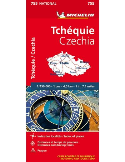 CARTE NATIONALE TCHEQUIE / CZECHIA