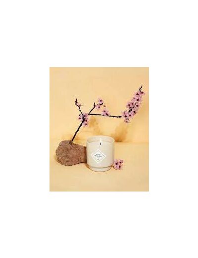 Bougie Bracelet Beige/Or - Parfum Fleur de Cerisier