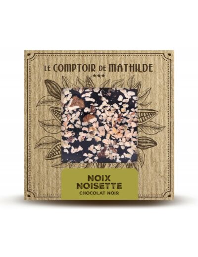 Tablette Noix / Noisettes - Chocolat noir