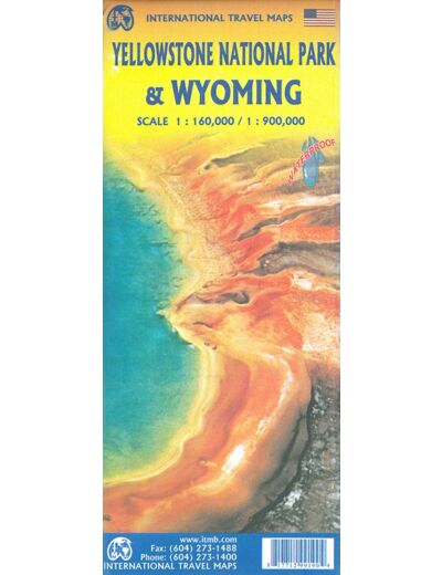 YELLOWSTONE NATIONAL PARK AND WYOMING 1:60 000/1:900 000