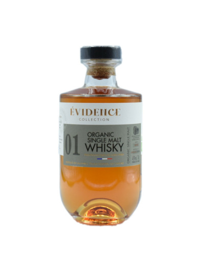 Whisky français Single malt Evidence bio 70 cl