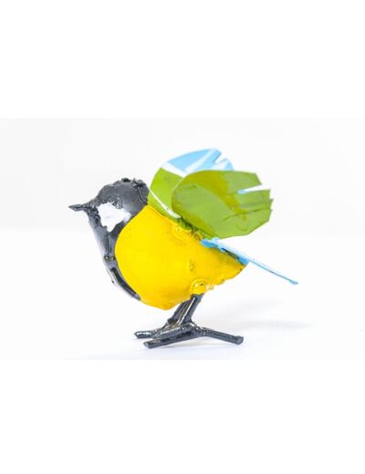 Petit oiseau coloré en vol