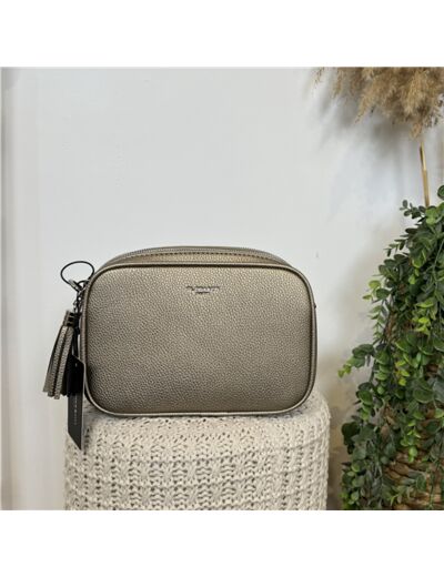 P500- Sac Flora & Co 2 Zips (doré)