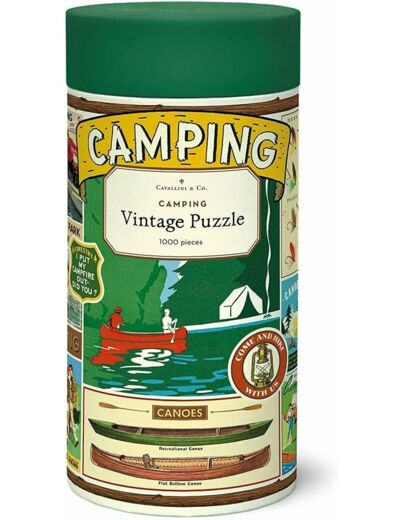 Cavallini 1000 Piece Puzzle, Camping