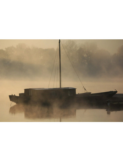 Tirage A3Avec Passe Partout (Brume Sur La Loire)