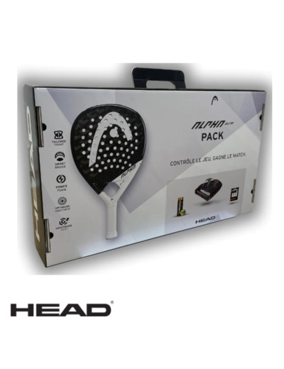 HEAD Raquette PADEL ALPHA Elite PACK