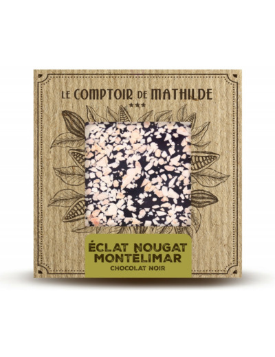 Tablette Éclat de nougat de Montélimar - Chocolat noir