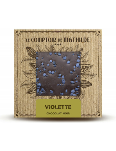 Tablette Violette - Chocolat noir