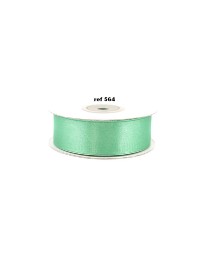 Ruban satin vert pommade 564 largeur 25 mm