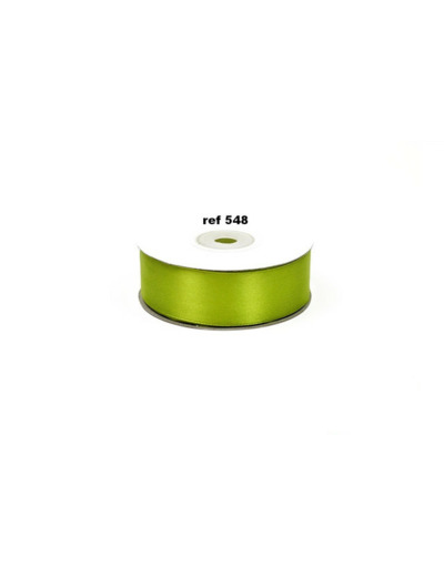 Ruban satin vert menthe 548 largeur 25 mm