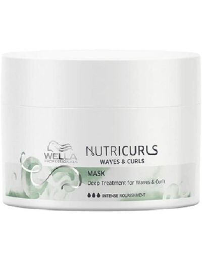 Wella Professionals Nutricurls masque nutritif profond anti-frisottis pour cheveux ondulés et bouclés 150ml