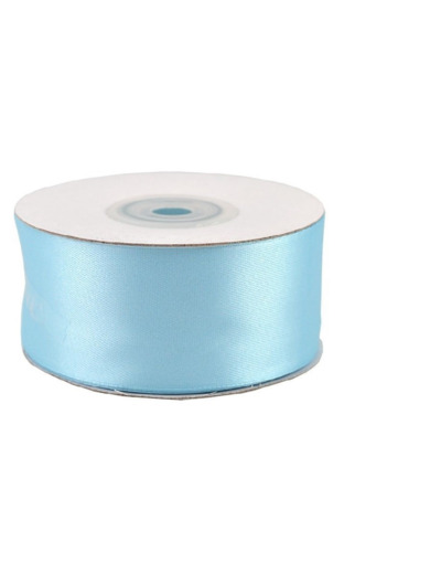 Ruban satin 38 mm de large bobine de 25 m bleu ciel ref 311