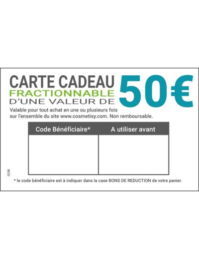 Carte cadeau 50€