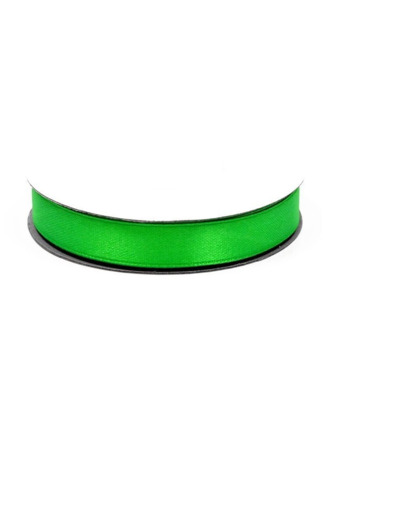 Ruban satin vert pomme fonce 555 largeur 12 mm