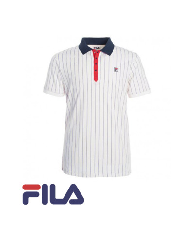 FILA POLO STRIPE COTTON White