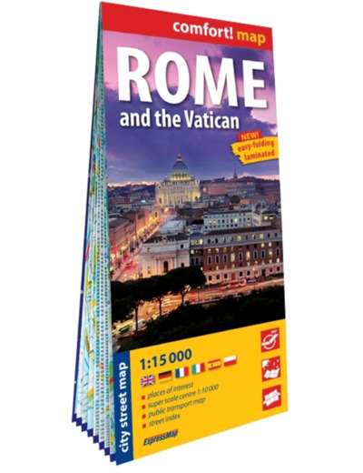 ROME ET LE VATICAN 1/15.000 (CARTE GRAND FORMAT LAMINEE - PLAN DE VILLE)