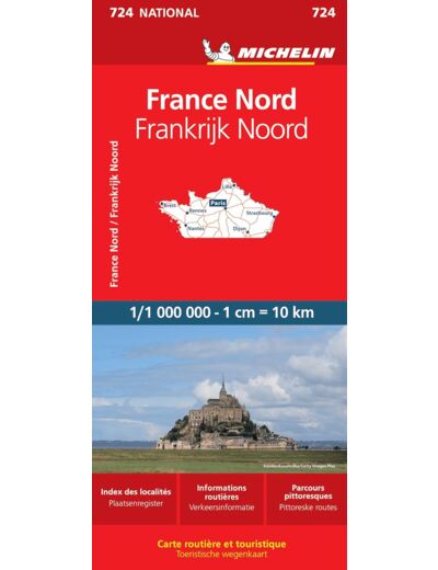 CARTE NATIONALE FRANCE NORD / FRANKRIJK NOORD