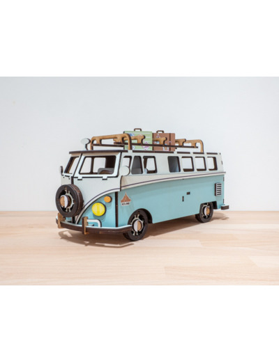 Combi en Bois - Turquoise