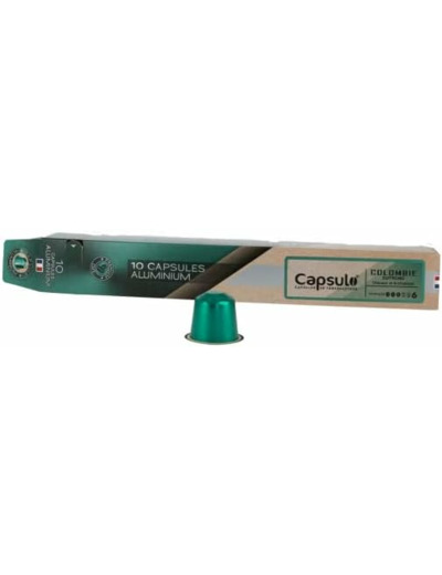 Capsules Colombie x10 aluminium - Capsulo