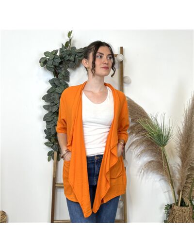 L351- Veste Estivale (Tu) (orange)