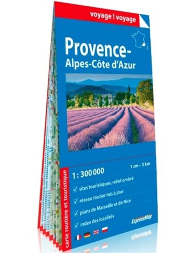 PROVENCE-ALPES-COTE D'AZUR 1/300.000 (CARTE EN PAP