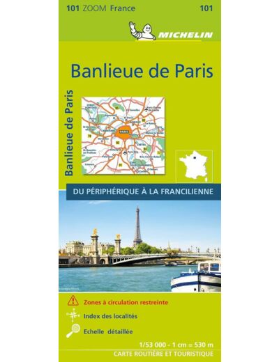 CARTE ZOOM BANLIEUE DE PARIS