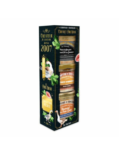 Coffret 3 tartinables Foie Gras de Noel 3x90g