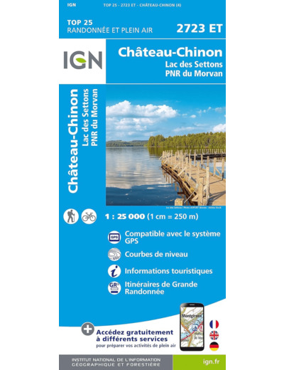 2723ET CHATEAU CHINON LAC DES SETTONS PNR DU MORVAN