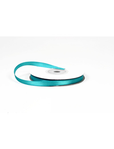 Ruban satin turquoise fonce 340d Largeur 6 mm