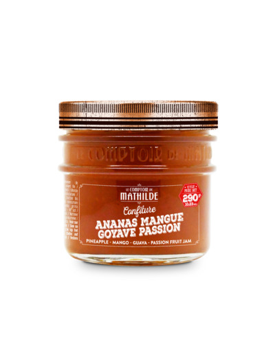 Confiture Ananas Mangue Goyave Passion 290G