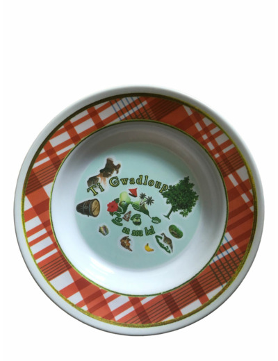 Assiette Guadeloupe en Melamine