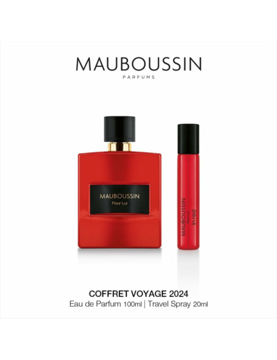 Coffret Voyage Pour Lui In Red - Eau de Parfum 100ml + 20ml