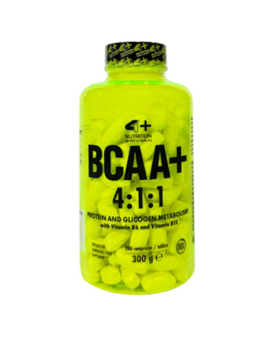 4+ NUTRITION BCAA+ 4:1:1 200 TABLETS