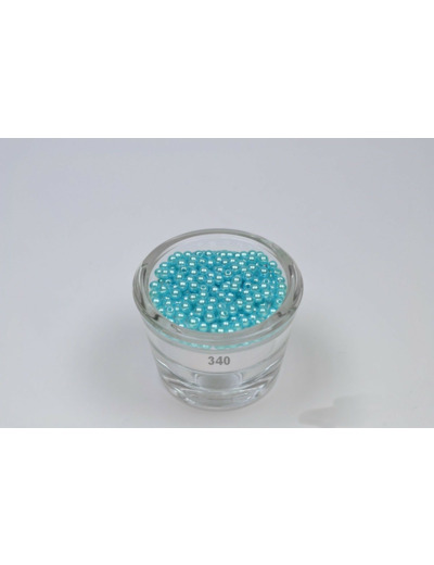 Sachet de 200 petites perles en plastique 4 mm de diametre turquoise clair 340